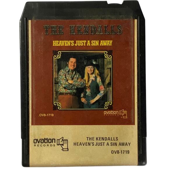 Vintage 8-Track - The Kendalls - Heaven's Just a Sin Away - 1976 Ovation Records - Picture 2 of 8